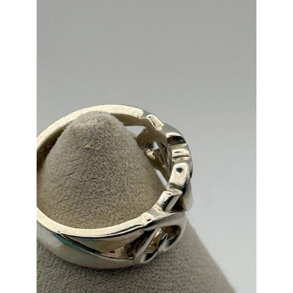 Tiffany & Co. Triple Loving Heart Ring with Box and Storage Pouch SZ 5.5 - Picture 7 of 11